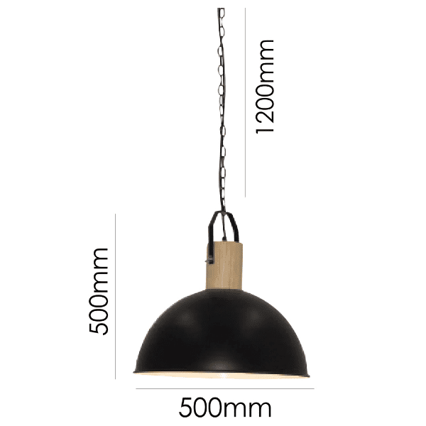 berlo black pendant light