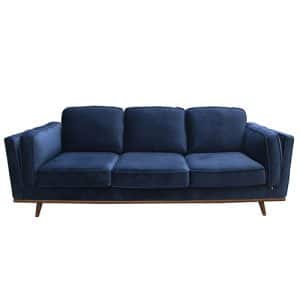 esther blue 3 seater sofa
