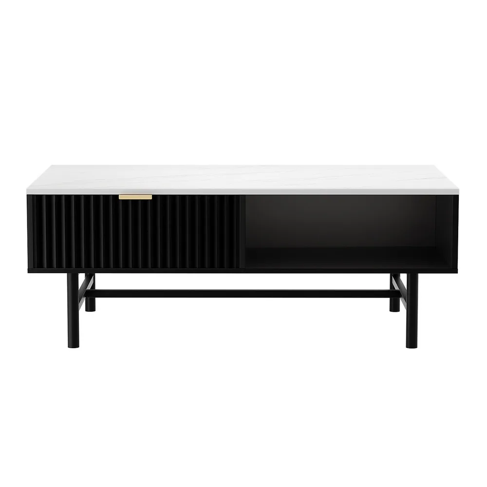 anouk coffee table black white