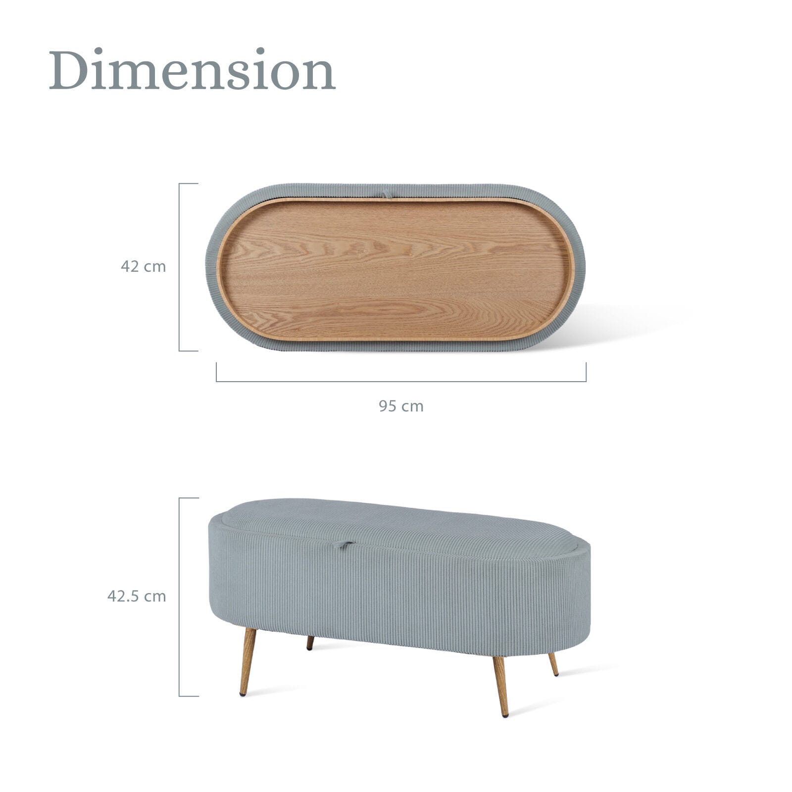 elodie storage ottoman blue