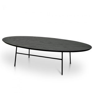 Leon Black Oval Coffee Table
