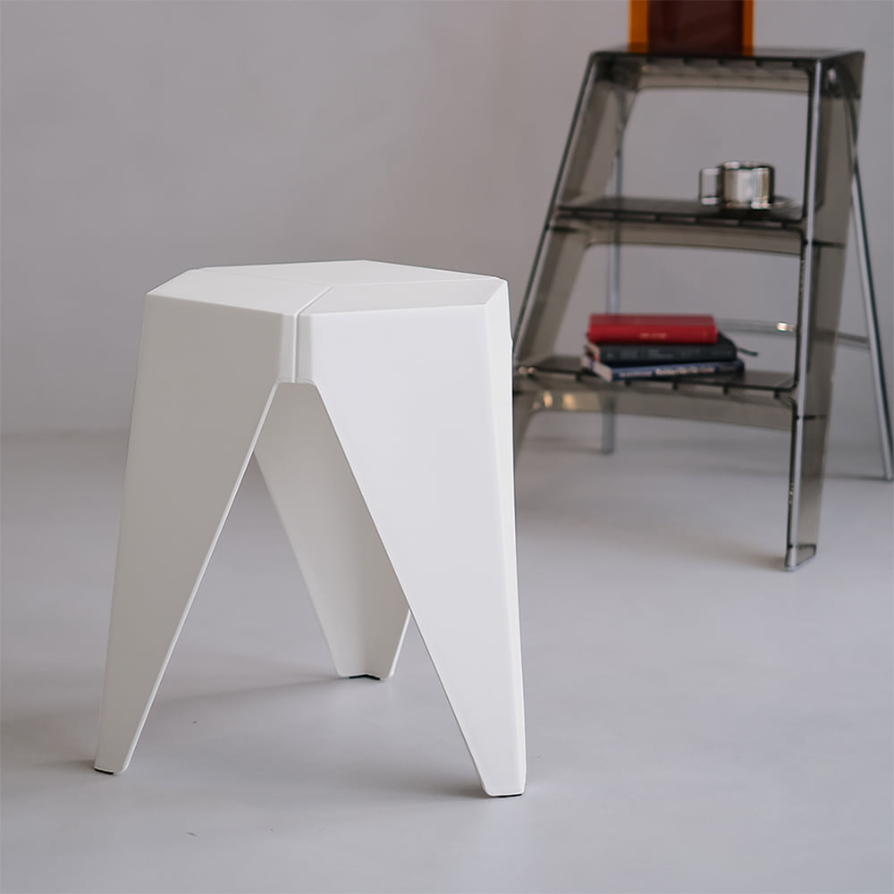 Ria 2 Set Stackable Bar Stools White - Image 7