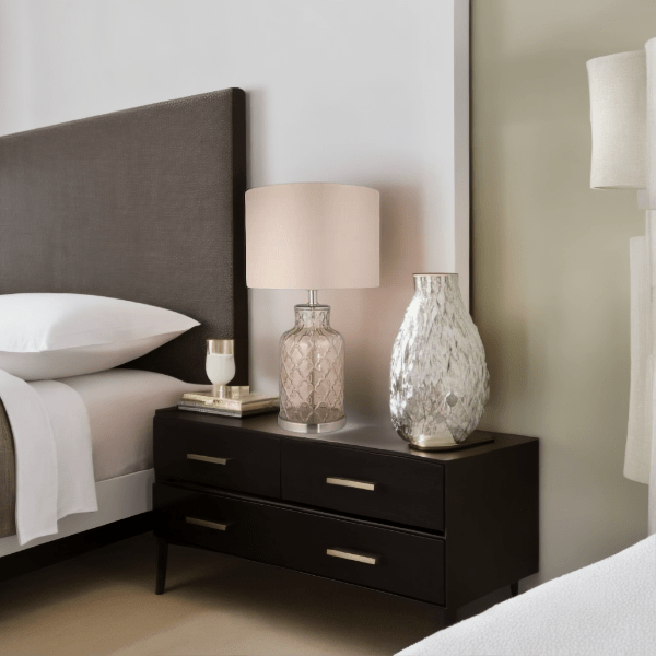 Ariel Buff Trellis Table Lamp Beige - Image 4