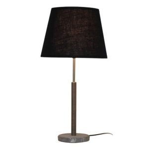 Jenkins Black Table Lamp Linen Shade