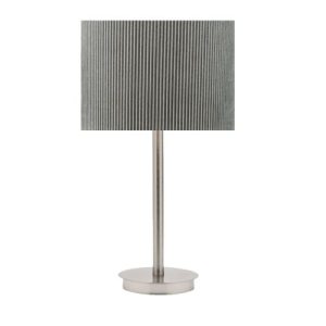 Ripple Grey Nickel Table Lamp