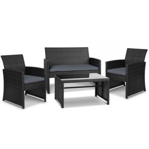 Oliver Outdoor Setting Black
