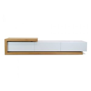 Orson Adjustable TV Entertainment Unit White