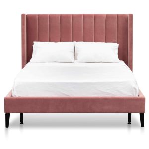 Felicia Blush Pink Bed Frame King