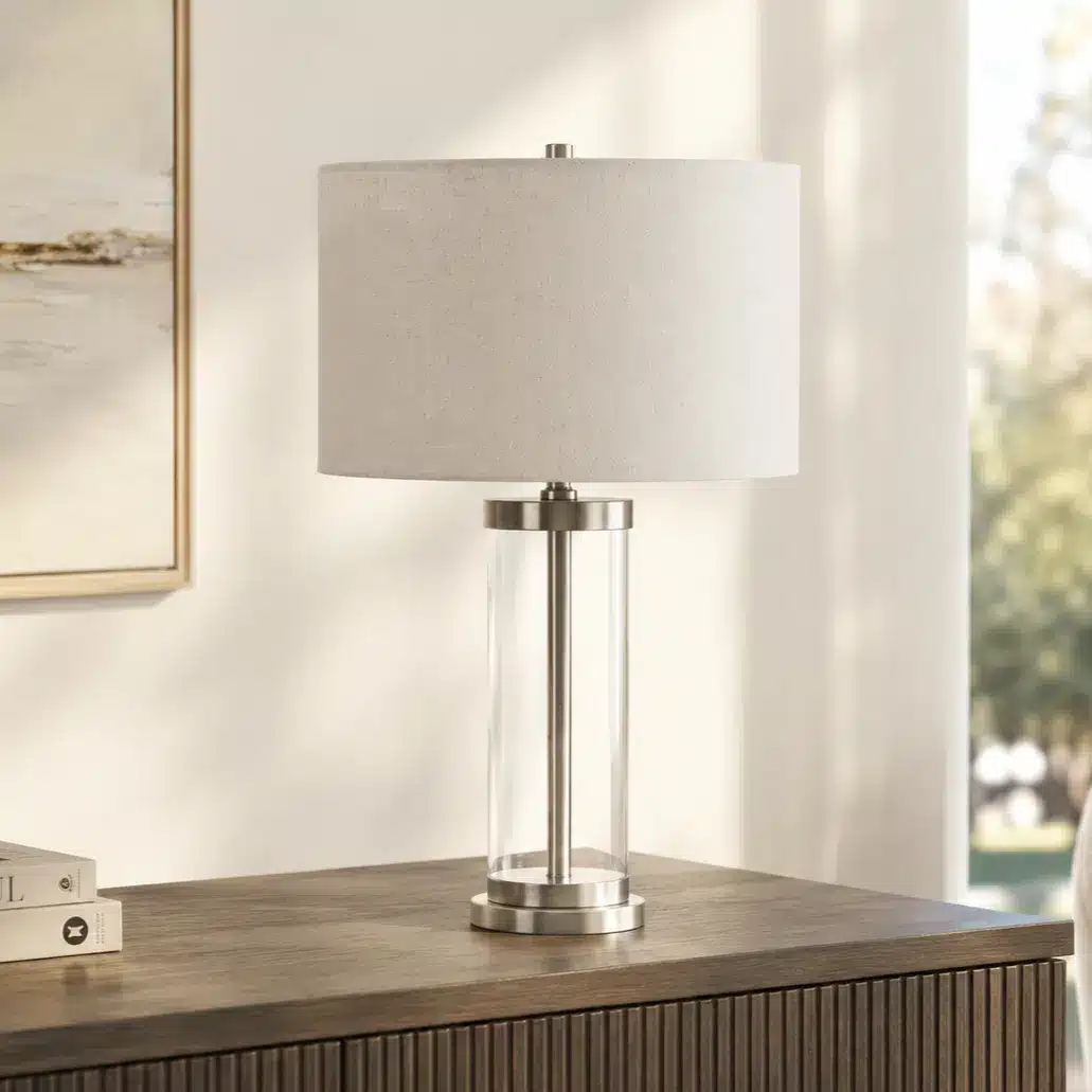 empire white table lamp